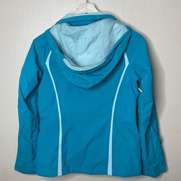 The North Face Jacket Women's SP Blue Full Zip Hooded Pockets HyVent Outdoors - Picture 14 of 15